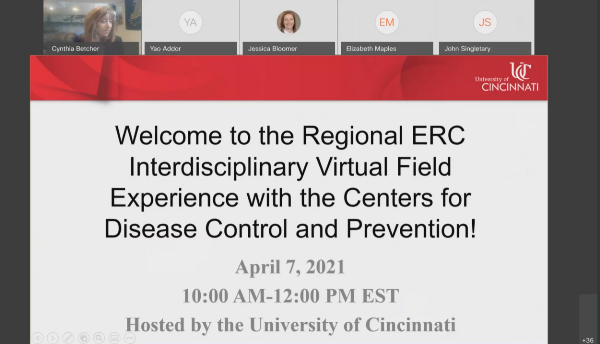 Dr. Betcher welcoming attendees to the CDC meeting