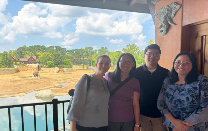 image of students and professionals at Cincinnati Zoo and Botanical Garden