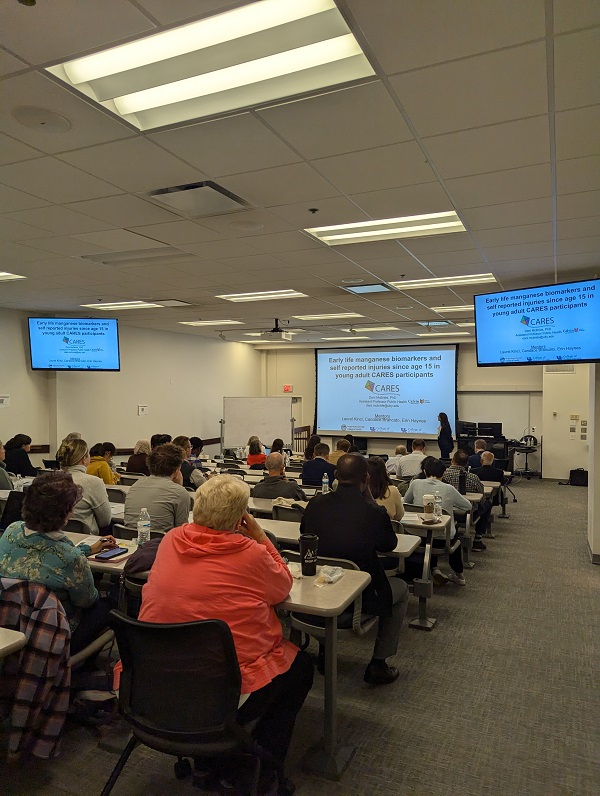 presentation in an auditorium