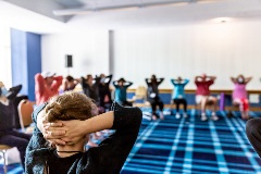 People doing exercises