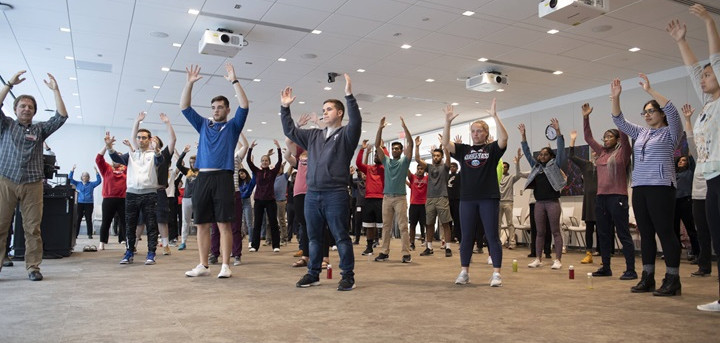 people doing exercises