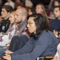 Students listening to speaker