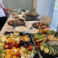 healthy food at the gloria yeh reception