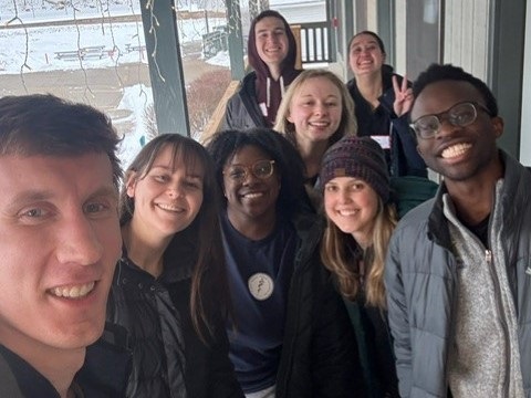 Med-Peds residents at a retreat