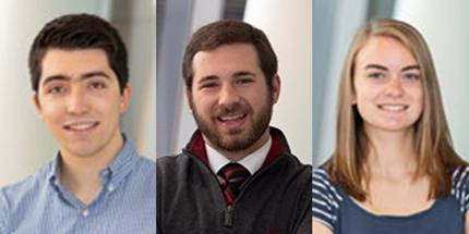 Photo of  2025 Summer MSTP PhD Graduates Feldman, Sprague, Tweedie