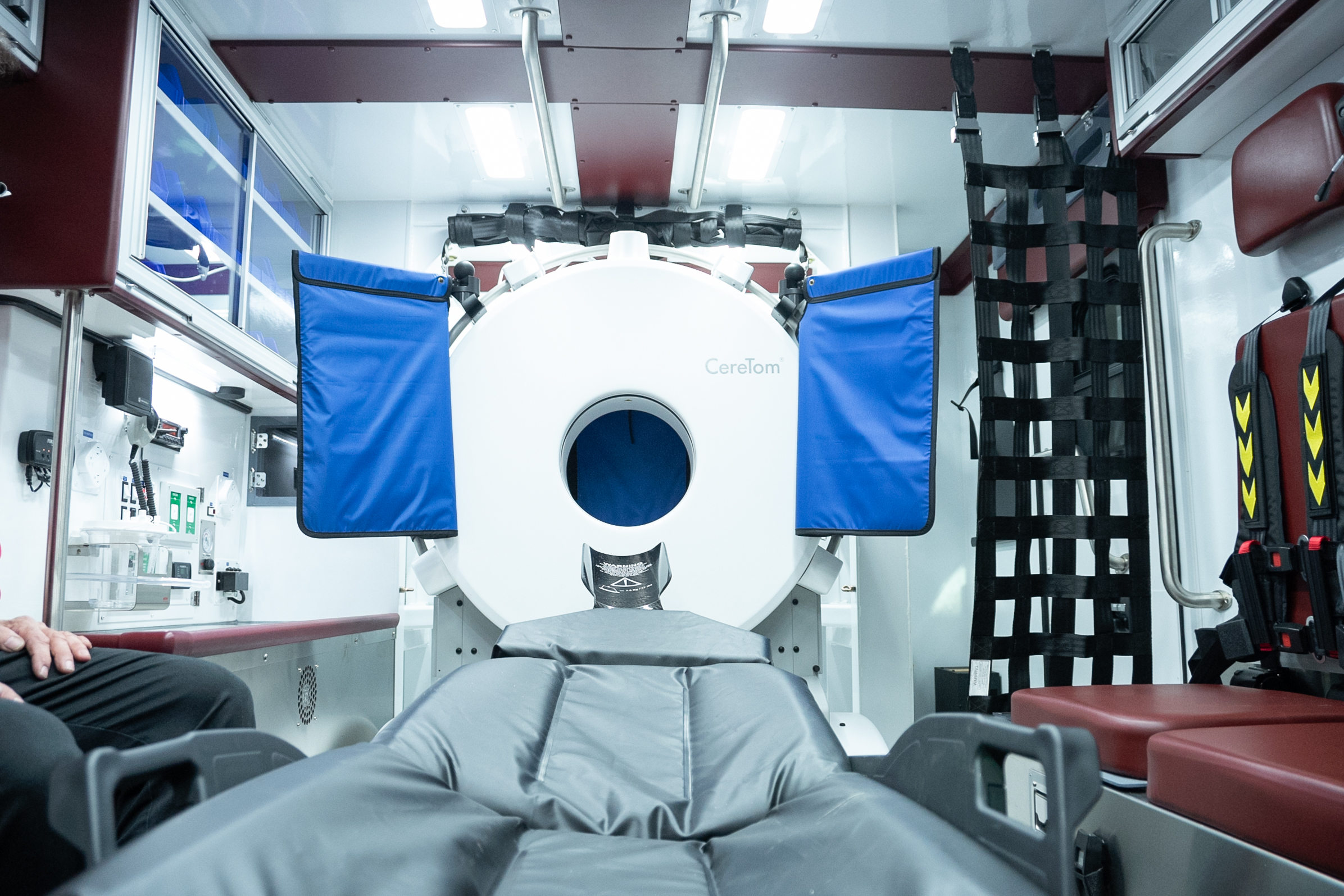 Photo of the inside of the Mobile Stroke Vehicle