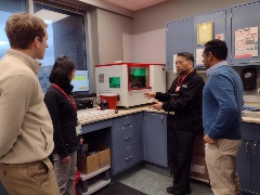 Dr. Oh doing an instrument explanation