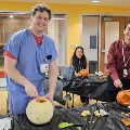 Carving pumpkins