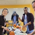 Group caving pumpkins