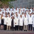 Group photo in lab coats