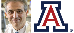 photo of Dr. Ardehali with U of AZ symbol