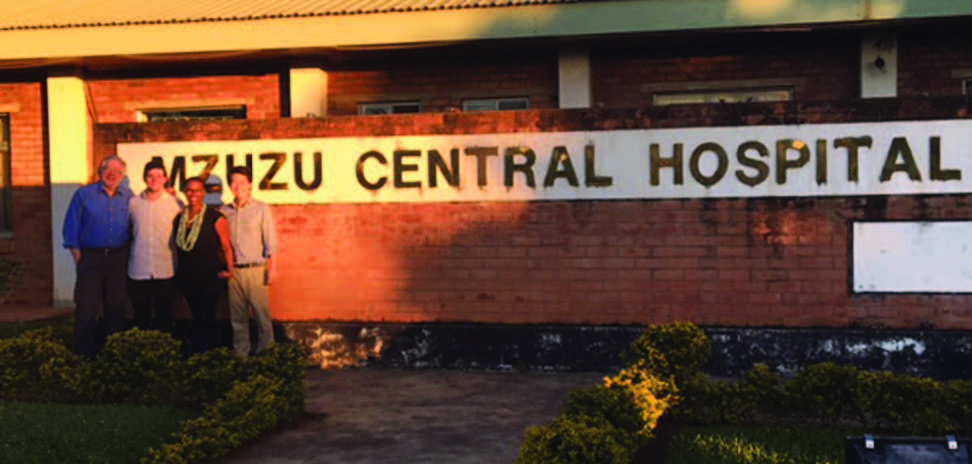 People in front of Mzuzu Central Hospital